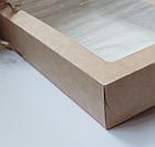 Коробка крафт с окошком №6, 15×26×4 см, фото 4
