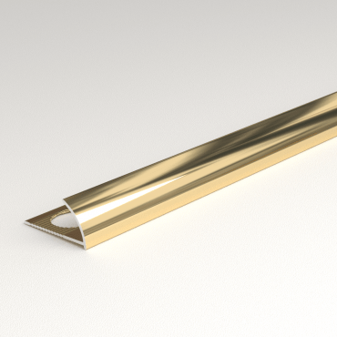 Профиль окантовочный С-образный внешний ПК 03-12 анод золото глянец до 12мм длина 2700мм