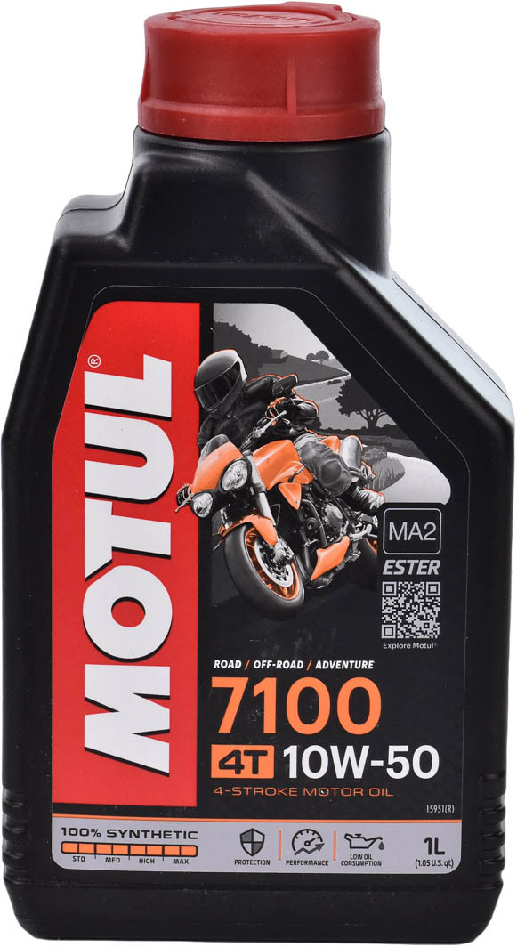 MOTUL 112883 Масло моторное синтетическое MOTUL 7100 10W-50 4T 1L (104097)