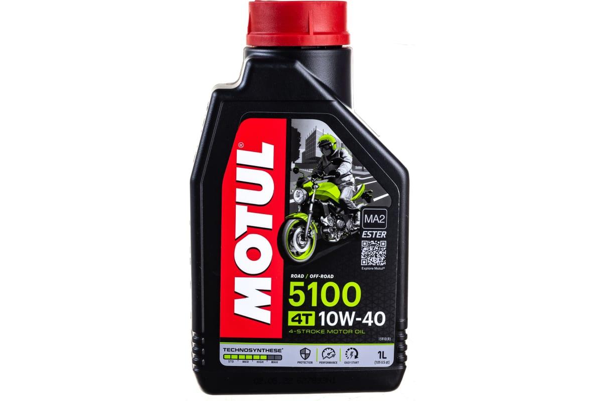 MOTUL 112858 Масло моторное синтетическое MOTUL 5100 10W-40 4T 1L (104066)
