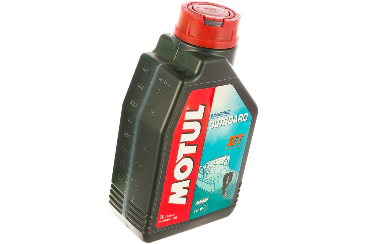 MOTUL 112750 Масло моторное минеральное MOTUL OUTBOARD 2T 1L (102788)