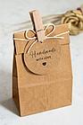Пакет бумажный крафтовый 8×17,5 см, 1шт, фото 3