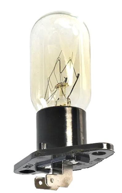 Лампа для СВЧ T-170 (микроволновки) 25W 240V, клеммы угол H=45мм - фото 1 - id-p123489997