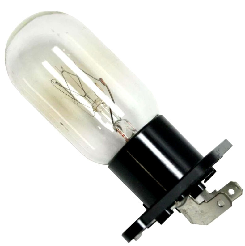 Лампа для СВЧ T-170 (микроволновки) 25W 240V, клеммы угол H=45мм - фото 3 - id-p123489997