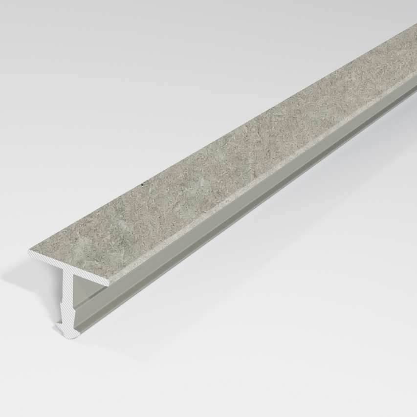 Профиль Т-образный ПТ 10 10мм бетон сильвер 058 2700мм