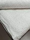 Махровое полотенце АТК 70х140 (WHITE) 430г/м2, без бордюра, белое, фото 3
