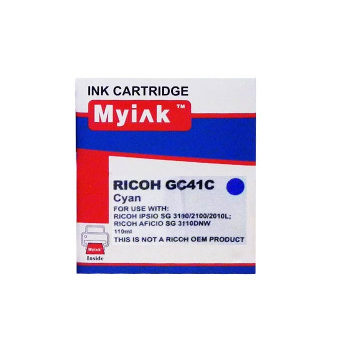 Картридж Ricoh гелевый GC 41C синий (MyInk) 22ml
