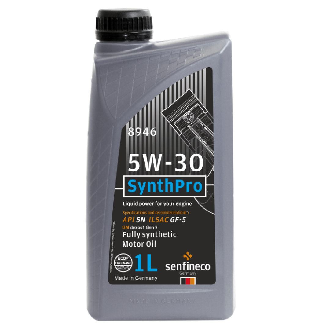 МАСЛО МОТОРНОЕ SENFINECO SYNTHPRO 5W-30 API SP ILSAC GF-6, бут 1л