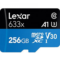 Карта памяти Lexar High-Performance 633x microSDXC 256Gb UHS-I U3 A1 V30 100MB/s (R) 45MB/s (W)