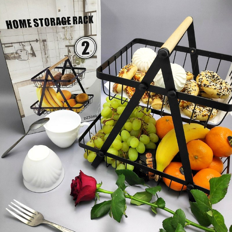 Корзина для хранения фруктов, овощей, посуды Home storage rack / фруктовница / хлебница / органайзер - фото 8 - id-p207712727