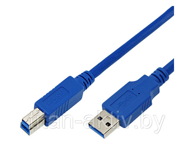 Шнур USB-B 3.0 штекер - USB-A 3.0 гнездо, длина 5 метров (PE пакет) REXANT - фото 1 - id-p206648129