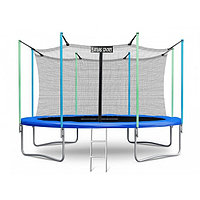 Батут Atlas Sport 435 см (14ft) с внутренней сеткой и лестницей BLUE