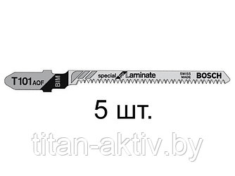 Пилка лобз. по дереву/ламинату T101AOF (5 шт.) BOSCH (пропил криволинейный, тонкий, для точного и чи