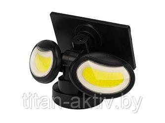 Прожектор садовый на солнечной батарее NEW AGE COB 8Вт 6500K LED LAMPER (с датчиками движения и осве