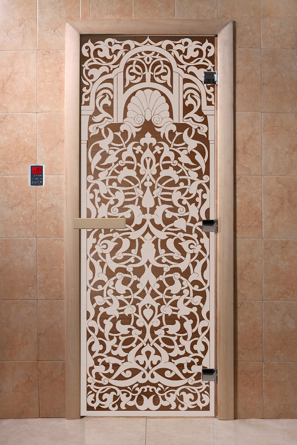 Дверь для сауны Doorwood серия "Флоренция" бронза