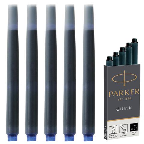 Картриджи чернильные PARKER "Cartridge Quink", КОМПЛЕКТ 5 штук, черные - фото 2 - id-p207719593