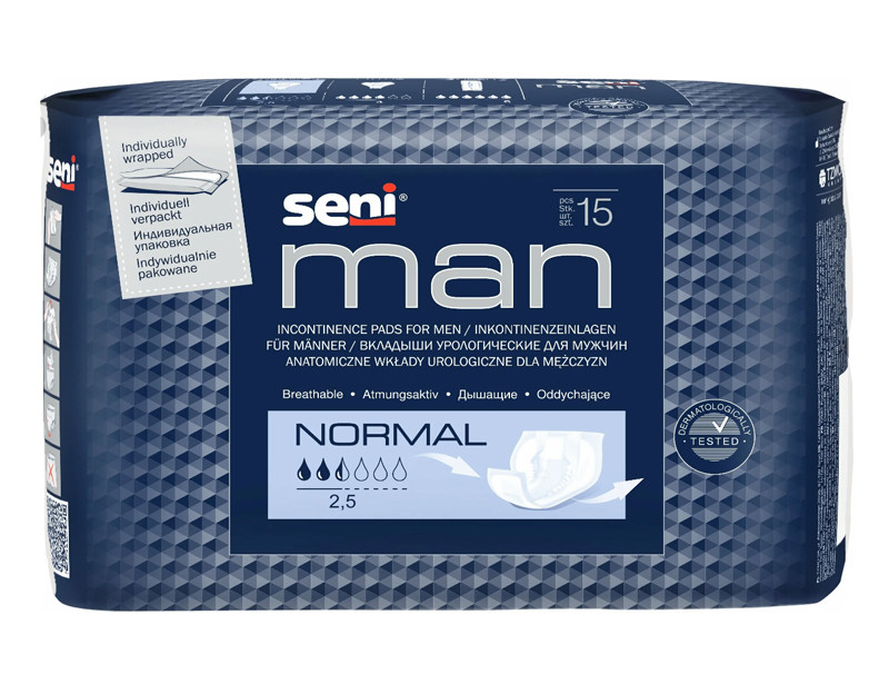 Урологические вкладыши для мужчин Seni Man Normal, 15 шт. - фото 1 - id-p115978108