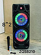 Колонка блютуз акустическая портативная BT Speaker ZQS8210 с микрофоном и пультом, фото 7