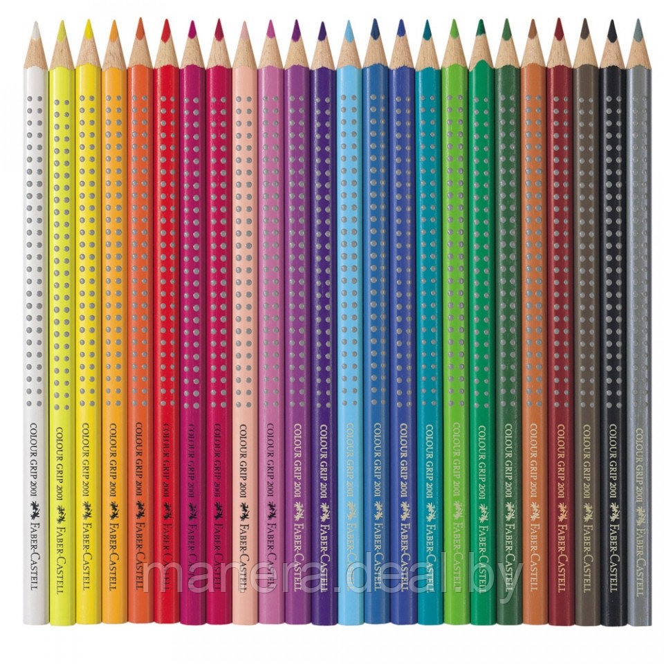 Цветные карандаши "Faber- Castell Grip 2001" 24 цвета - фото 1 - id-p207731933