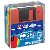 Дискета 3.5 дюйма - Verbatim MF 2HD DataLifeColours, 1.44Mb