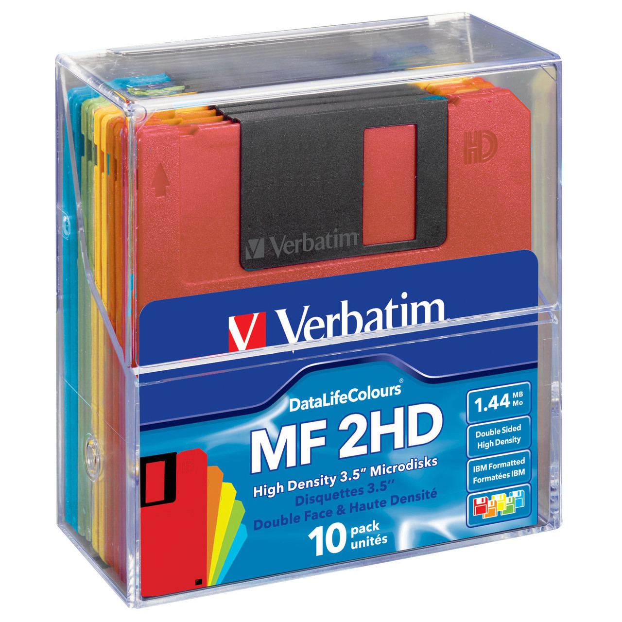 Дискета 3.5 дюйма - Verbatim MF 2HD DataLifeColours, 1.44Mb - фото 1 - id-p9247369