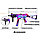 Деревянный пистолет-пулемет VozWooden Active UMP-45 Светящийся (Стандофф 2 резинкострел), фото 6