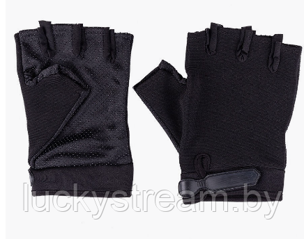 Перчатки туристические, без пальцев, Следопыт черные - фото 1 - id-p207764275