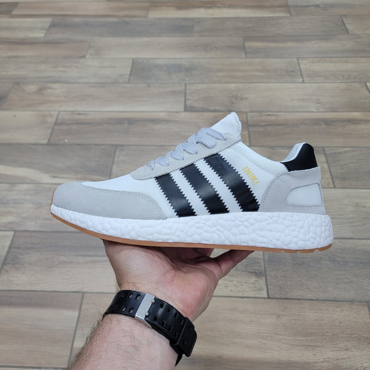 Кроссовки Adidas Iniki Runner Boost White Black