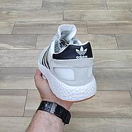 Кроссовки Adidas Iniki Runner Boost White Black, фото 4