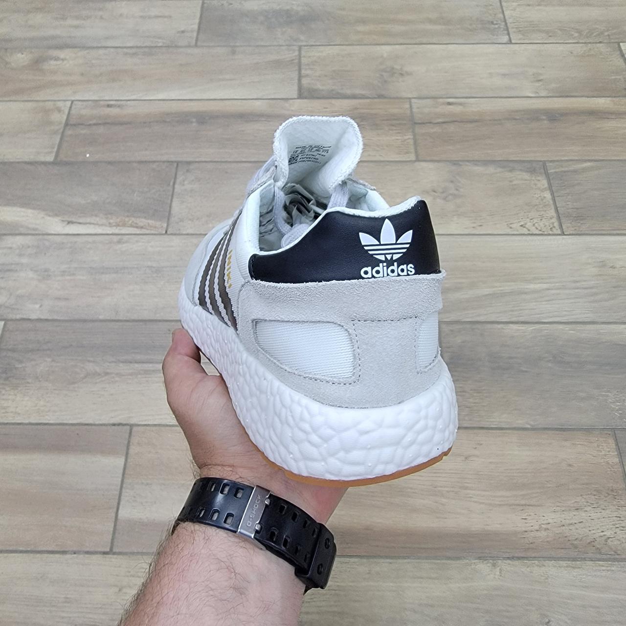 Кроссовки Adidas Iniki Runner Boost White Black - фото 4 - id-p100444017