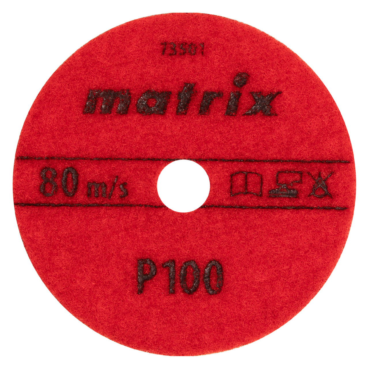 Алмазный гибкий шлифовальный круг, 100 мм, P100, сухое шлифование, 5 шт. Matrix - фото 4 - id-p207769719