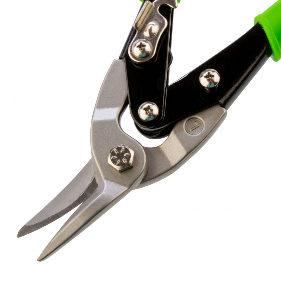 Ножницы по металлу, 250 мм, левый рез, сталь С55, двухкомпонентные рукоятки СИБРТЕХ - фото 5 - id-p207769766