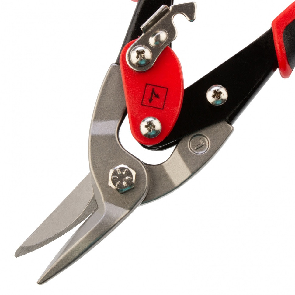 Ножницы по металлу, 250 мм, левый рез, сталь CRMO, двухкомпонентные рукоятки, PRO Matrix - фото 5 - id-p207769769