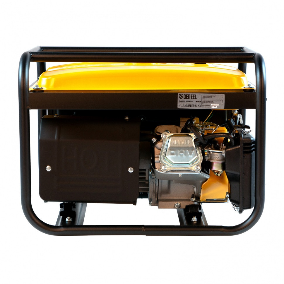 Генератор бензиновый PS 28, 2.8 кВт, 230 В, 15 л, ручной стартер Denzel - фото 4 - id-p207771523