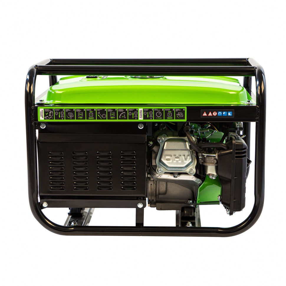 Генератор бензиновый БС-2800, 2.5 кВт, 230В, четырехтактный, 15 л, ручной стартер Сибртех - фото 4 - id-p207771533