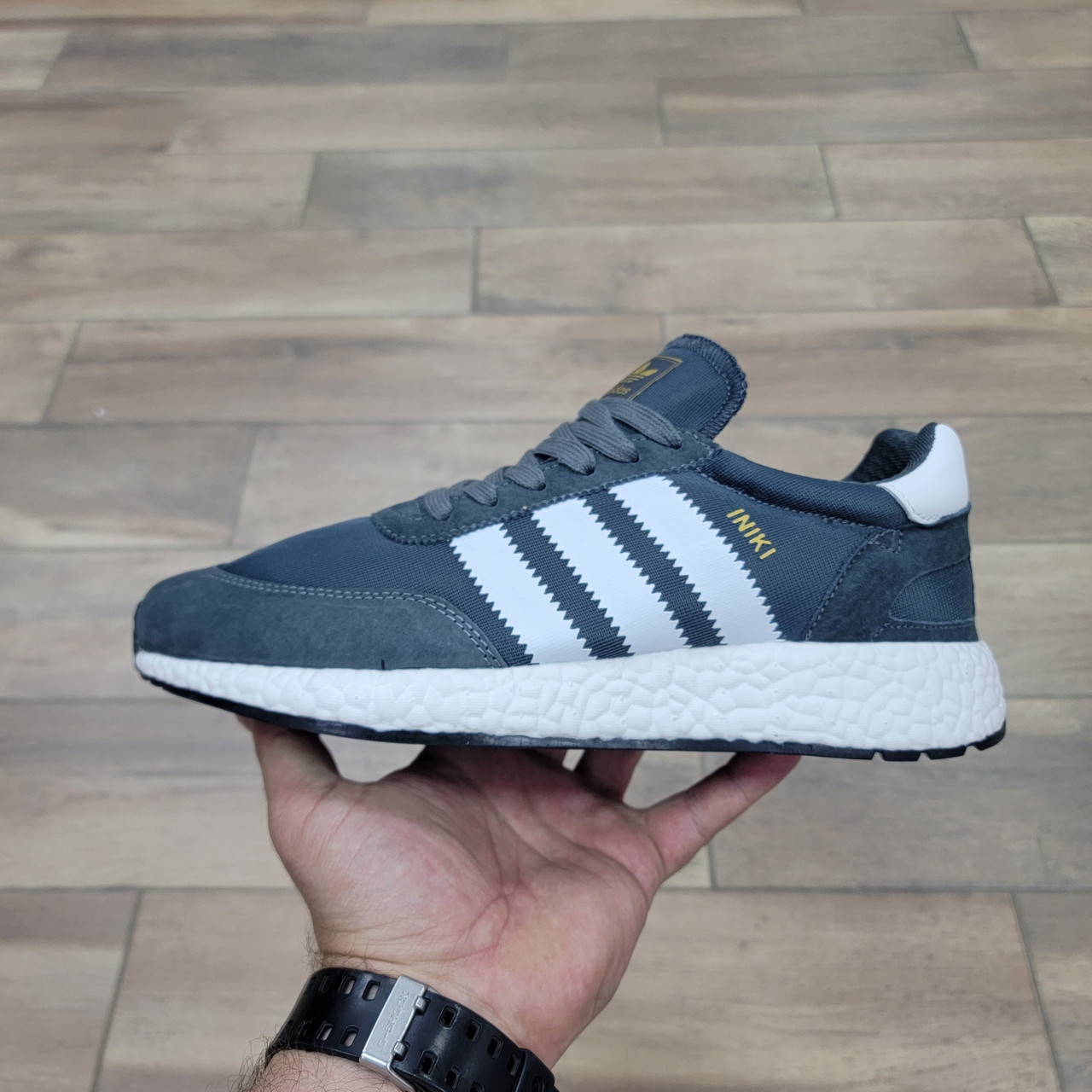 Кроссовки Adidas Iniki Runner Boost Grey / White