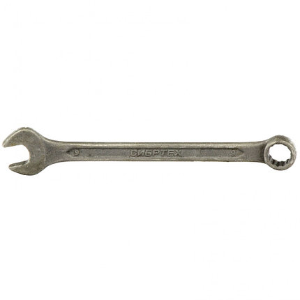 Ключ комбинированный, 9 мм, CrV, фосфатированный, ГОСТ 16983 Сибртех, фото 2