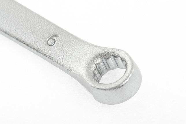 Ключ комбинированный, 6 мм, CrV, матовый хром Stels, фото 2