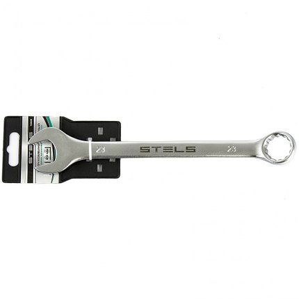 Ключ комбинированный, 23 мм, CrV, матовый хром Stels, фото 2