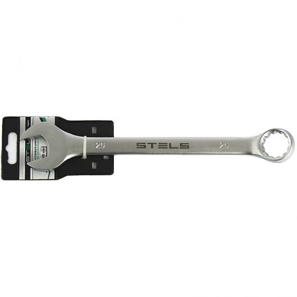 Ключ комбинированный, 25 мм, CrV, матовый хром Stels, фото 2
