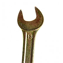Ключ рожковый, 12 х 13 мм, желтый цинк Сибртех, фото 2