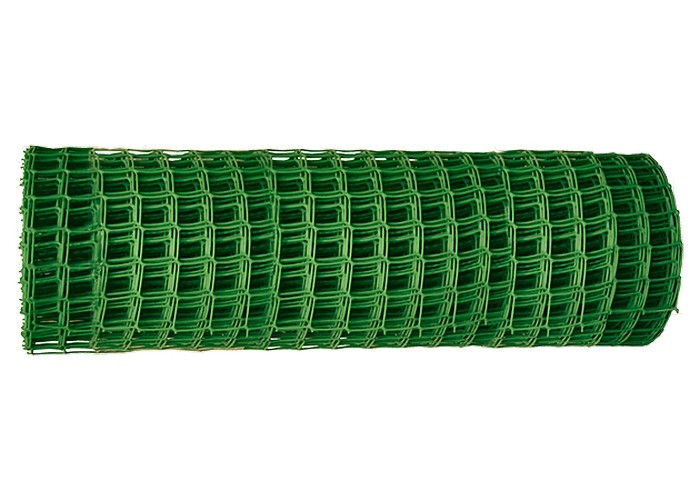 Решетка заборная в рулоне, 1 х 20 м, ячейка 83 х 83 мм, пластиковая, зеленая, Россия - фото 1 - id-p207768998