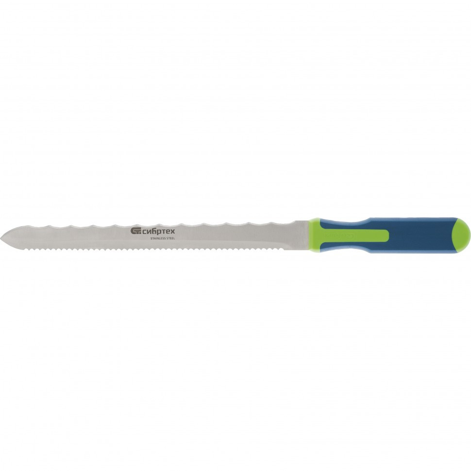 Нож для резки теплоизоляционных панелей, 2-стороннее лезвие, обрезиненная рукоятка, 420 мм, лезвие 280 мм - фото 1 - id-p207770381