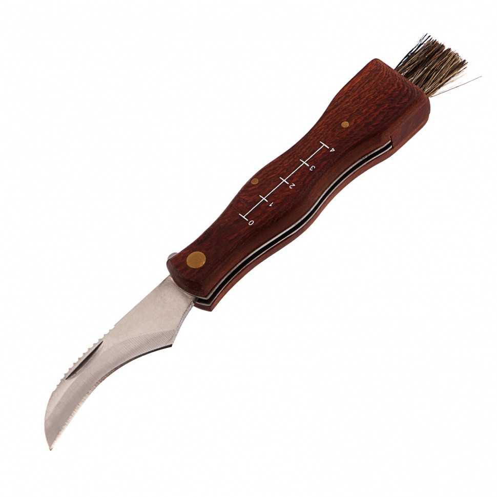 Нож грибника складной, 185 мм, деревянная рукоятка, Palisad - фото 2 - id-p207769078