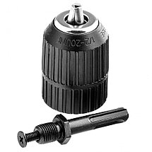 Патрон для дрели быстрозажимной, 2-13 мм, 1/2 дюйм, адаптер SDS Plus Сибртех, фото 3