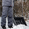 Движок для уборки снега пластиковый, 570 х 470 х 1300 мм, стальная рукоятка, Россия Сибртех, фото 4