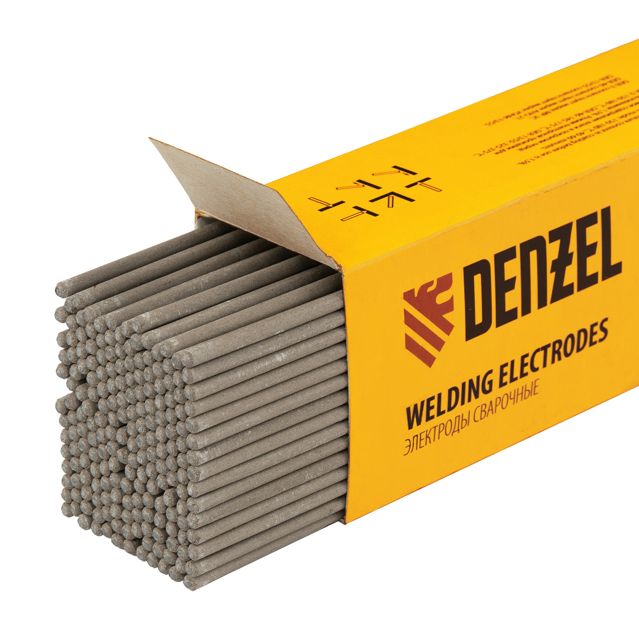 Электроды DER-13/55, диам. 3 мм, 5 кг, основное покрытие// Denzel - фото 1 - id-p207773938