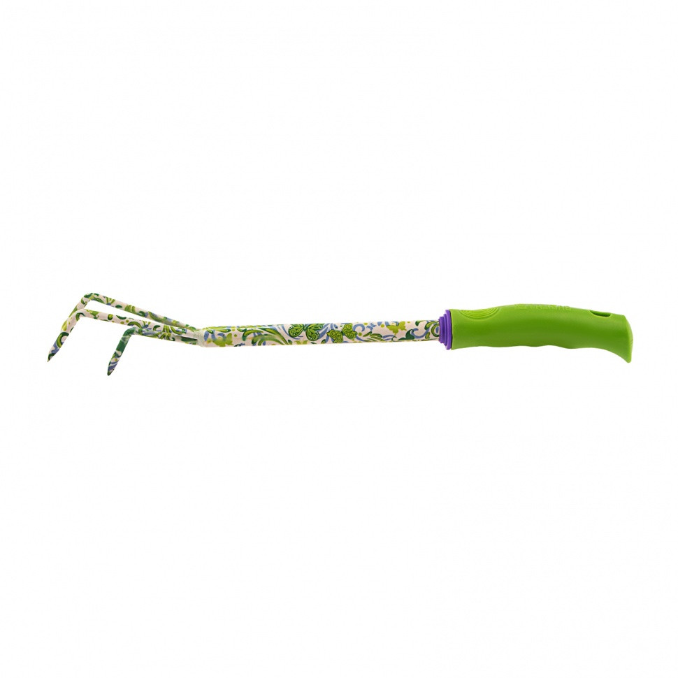 Рыхлитель 3 - зубый, 60 х 415 мм, стальной, пластиковая рукоятка, Flower Green, Palisad - фото 3 - id-p207769319