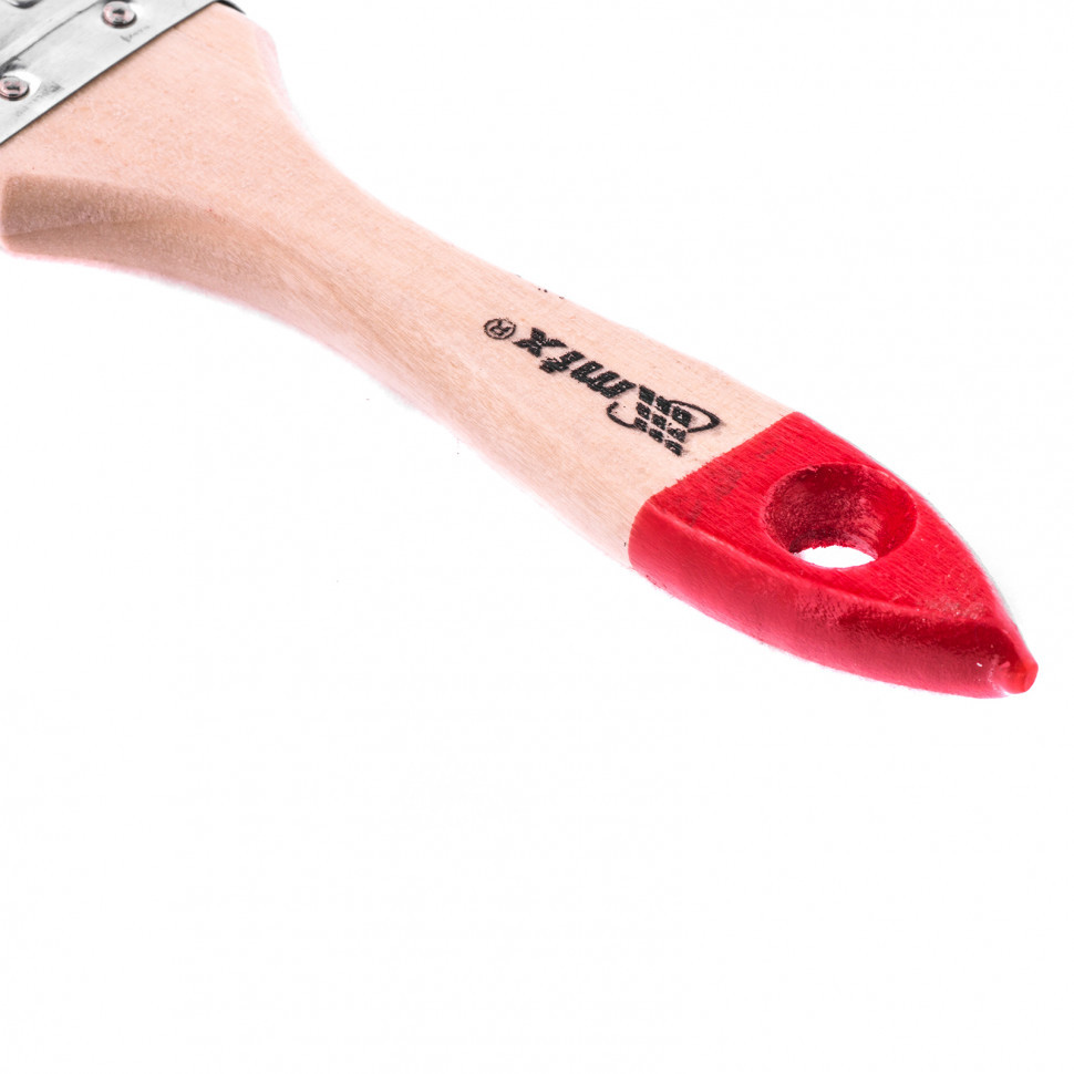 Кисть плоская "Стандарт" 1.5" (38 мм), натуральная щетина, деревянная ручка MTX - фото 3 - id-p207770805