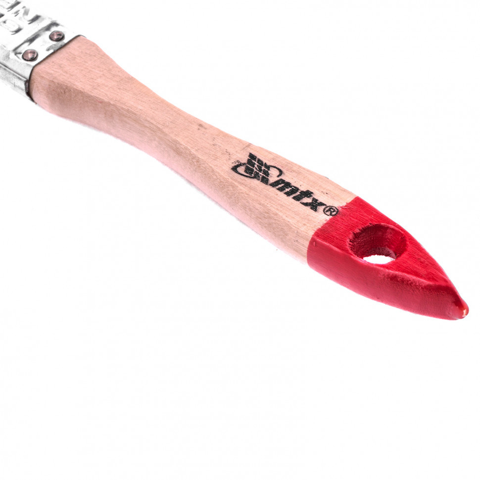 Кисть плоская "Стандарт" 3/4" (20 мм), натуральная щетина, деревянная ручка MTX - фото 3 - id-p207770806